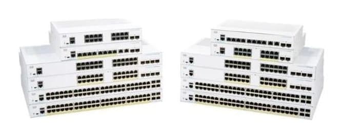 Cisco Business 350 Managed Switch — 8× Gigabit, 2× SFP/RJ-45 combo (CBS350-8T-E-2G-UK)
