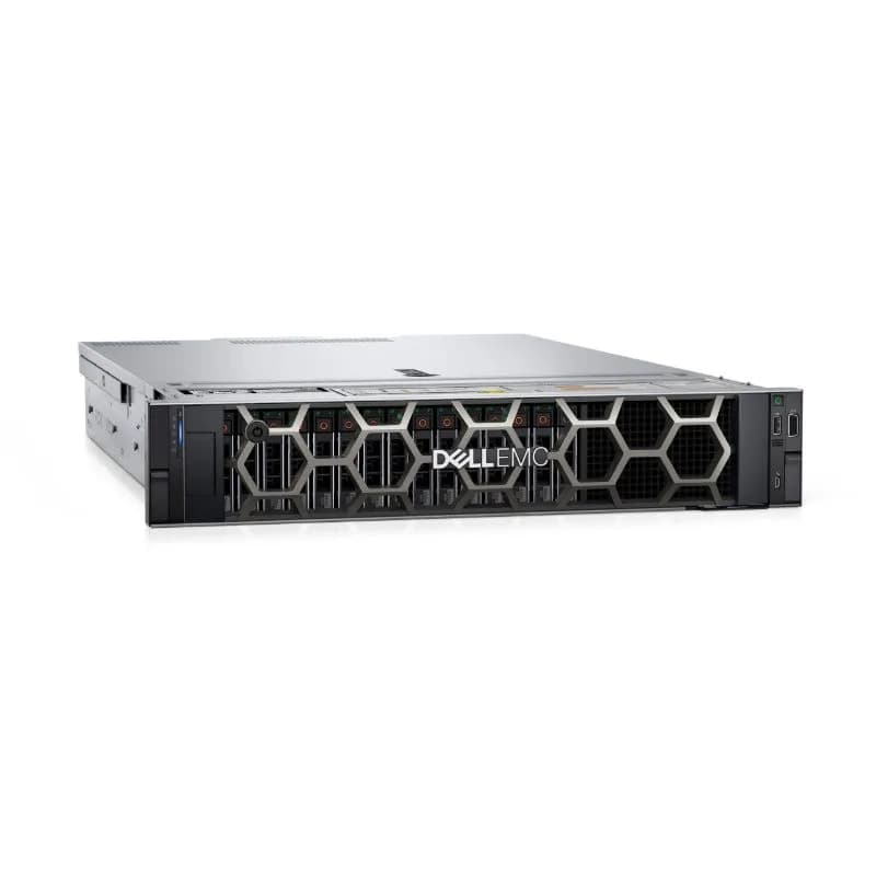 Dell PowerEdge R570 Rack Server — Xeon 6511P, 64GB DDR5, 2×2.4TB SAS, 12×3.5", PERC H965i, 10GbE, 2×800W, 3-Year ProSupport