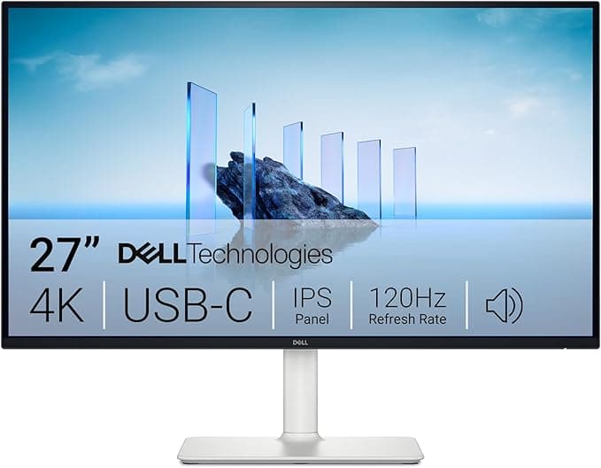 Dell 27 Plus 4K USB-C Monitor — S2725QC, 27" 4K UHD (3840×2160) IPS, 120Hz, USB-C 65W, Speakers