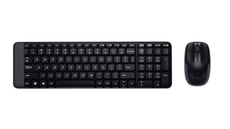Logitech MK220 Compact Wireless Keyboard & Mouse Combo — 2.4GHz, Space-saving (EN/AR) (920-003160)