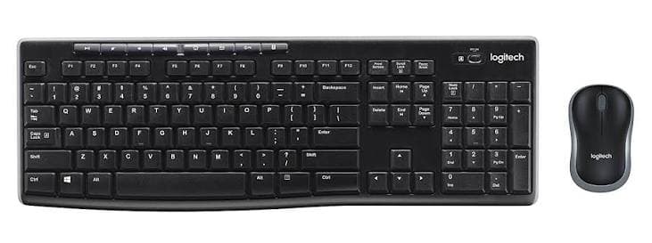 Logitech MK270 Wireless Keyboard & Mouse Combo — 2.4GHz, Full-size, 8 Shortcut Keys (EN/AR) (920-004519)