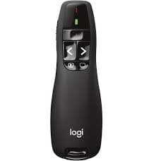 Logitech R400 Wireless Presenter — Red Laser Pointer, 2.4GHz, 15m Range (910-001356)