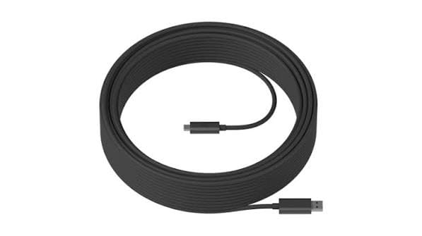 Logitech Strong USB 3.1 Cable — 10 m, Plenum-rated, for Conferencing Systems (939-001799)