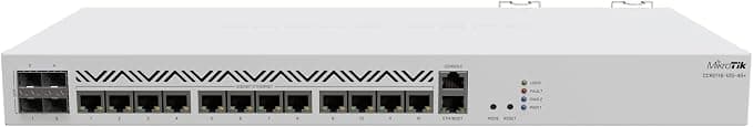 MikroTik CCR2116-12G-4S+ Cloud Core Router — 13× Gigabit, 4× 10G SFP+, 16GB RAM, Dual PSU, 1U Rack (CCR2116-12G-4S+)