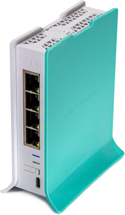MikroTik hAP ax lite — 2.4GHz Wi-Fi 6 Router, 4× Gigabit, USB-C Powered (L41G-2axD)