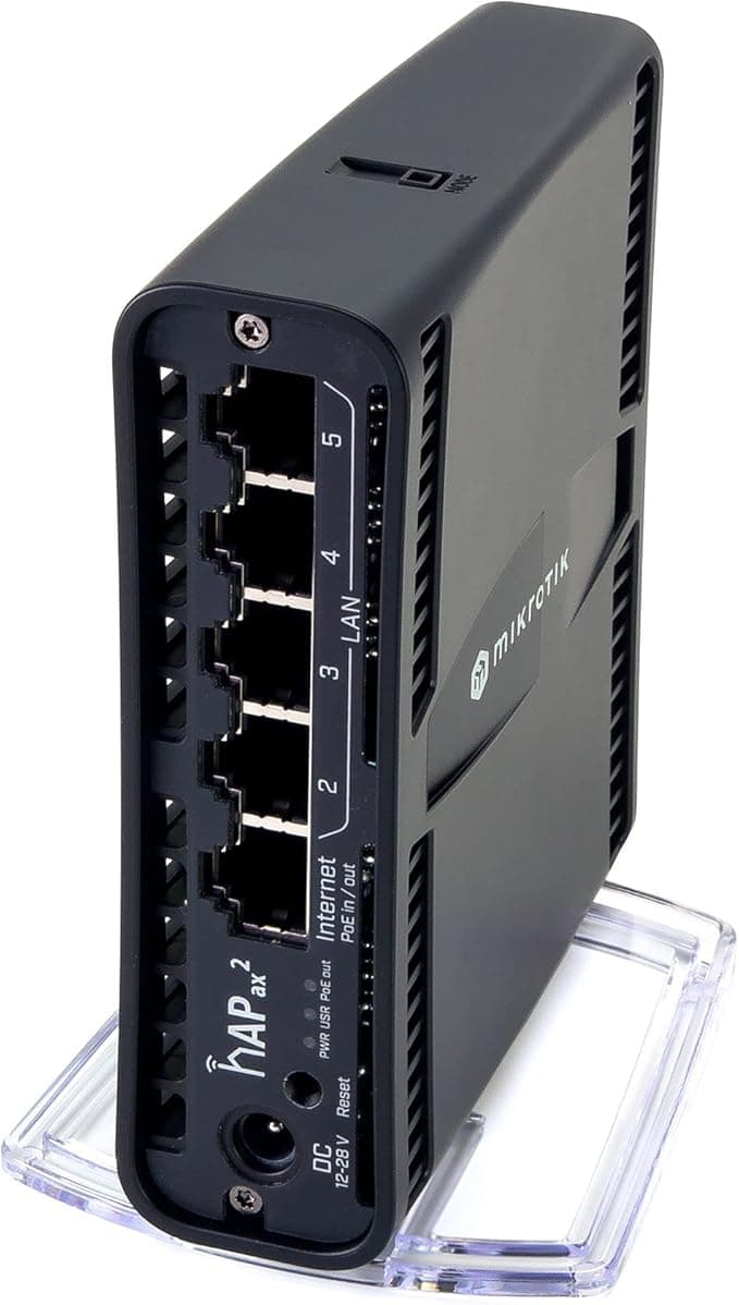 MikroTik hAP ax² — Dual-Band Wi-Fi 6 Router, 5× Gigabit, PoE (C52iG-5HaxD2HaxD-TC)