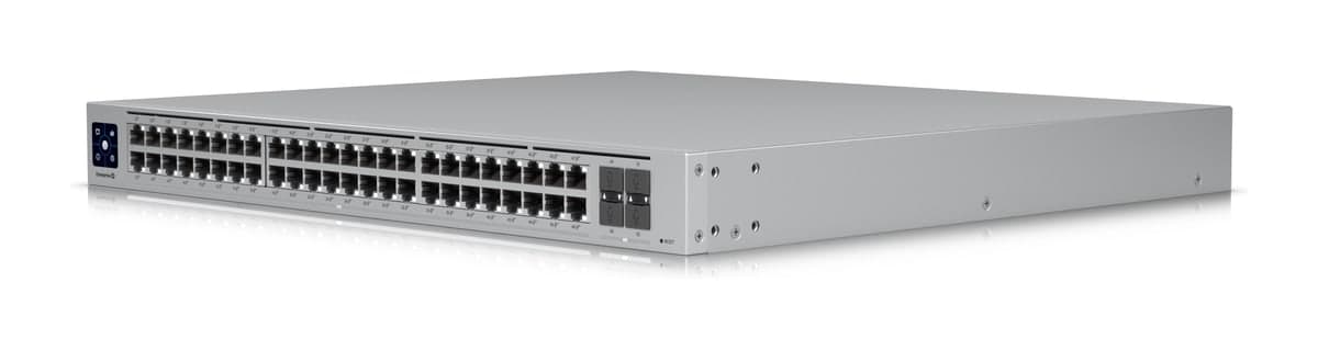 Ubiquiti UniFi Switch Enterprise 48 PoE — 48× 2.5GbE PoE+, 4× 10G SFP+, 1U (USW-ENTERPRISE-48-POE)